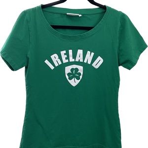 Lansdowne Irish Memories Ireland Tee with Clover - Green - L